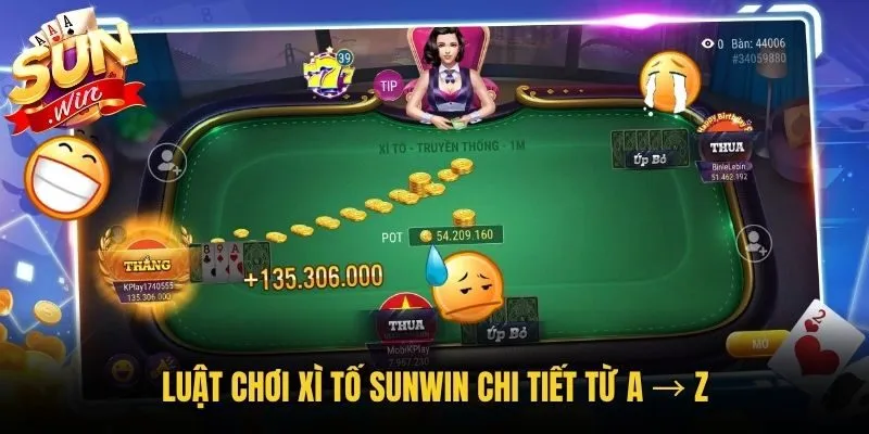 Luật chơi xì tố Sunwin chi tiết từ A → Z