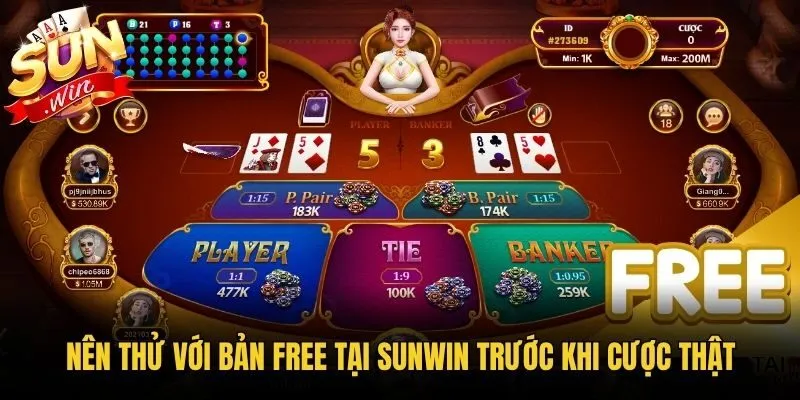 Nên thử với bản free tại Sunwin trước khi cược thật