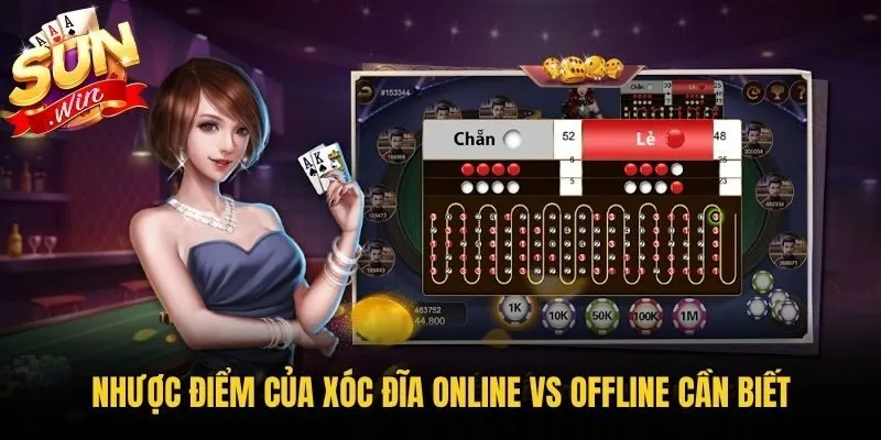 Nhược điểm của Xóc Đĩa online vs offline cần biết